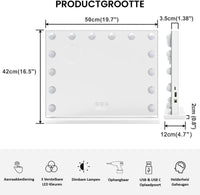 Royals Hollywood make up Spiegel - 50x42CM - 14x Led Lampen