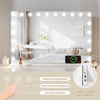 Royals Hollywood make up Spiegel 100x70CM - 20x Led Lampen