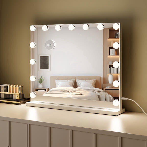 Royals Hollywood make up Spiegel - 58x48CM - 15x Led Lampen