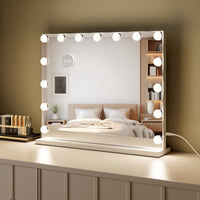 Royals Hollywood make up Spiegel - 58x48CM - 15x Led Lampen